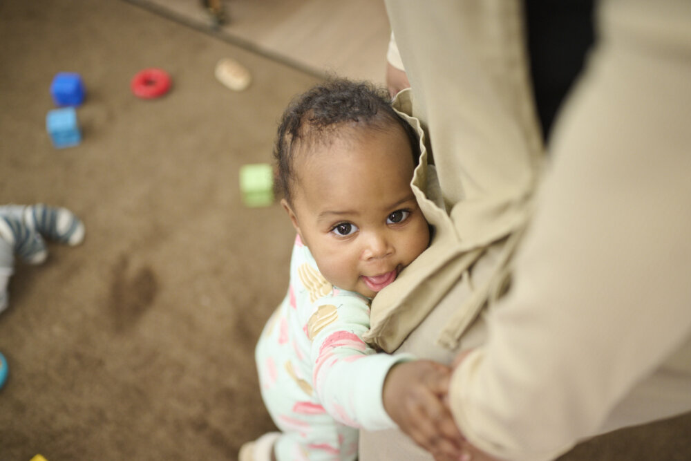 baby learning to walk